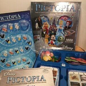 DISNEY Pictopia The Ultimate Picture Trivia Family Board Game Ages 7+